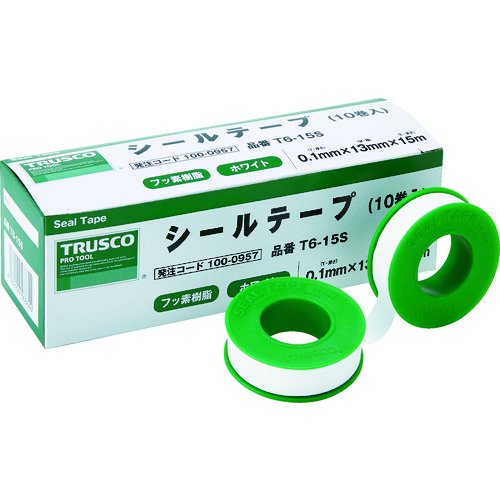 【TRUSCO】ＴＲＵＳＣＯ　シールテープ　１３ｍｍＸ１５ｍ